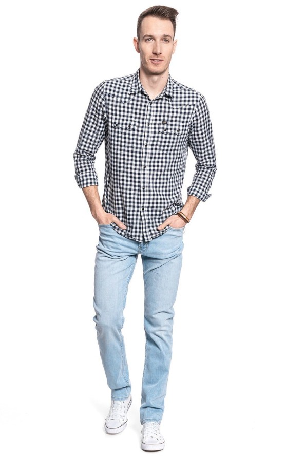 LEE RIDER MĘSKIE SPODNIE JEANSOWE BLEACHED CODY L701NLUH 112117640