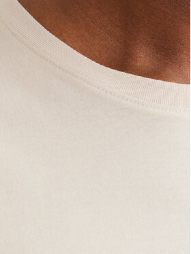 Jack & Jones T-Shirt Corp Logo 12151955 Beżowy Regular Fit
