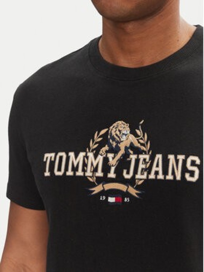 Tommy Jeans T-Shirt Varsity DM0DM20818 Czarny Regular Fit