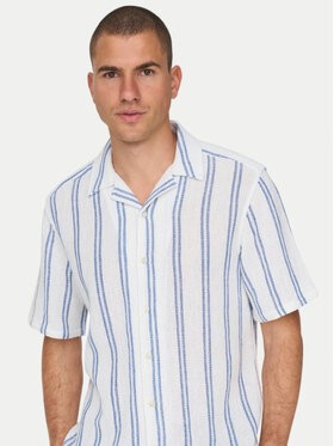 Only & Sons Koszula 22025659 Biały Regular Fit