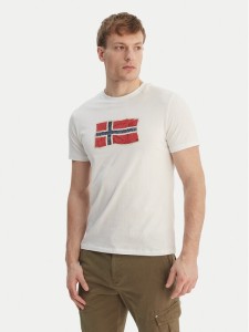 Napapijri T-Shirt S-Mahsa NP0A4FZB Biały Regular Fit