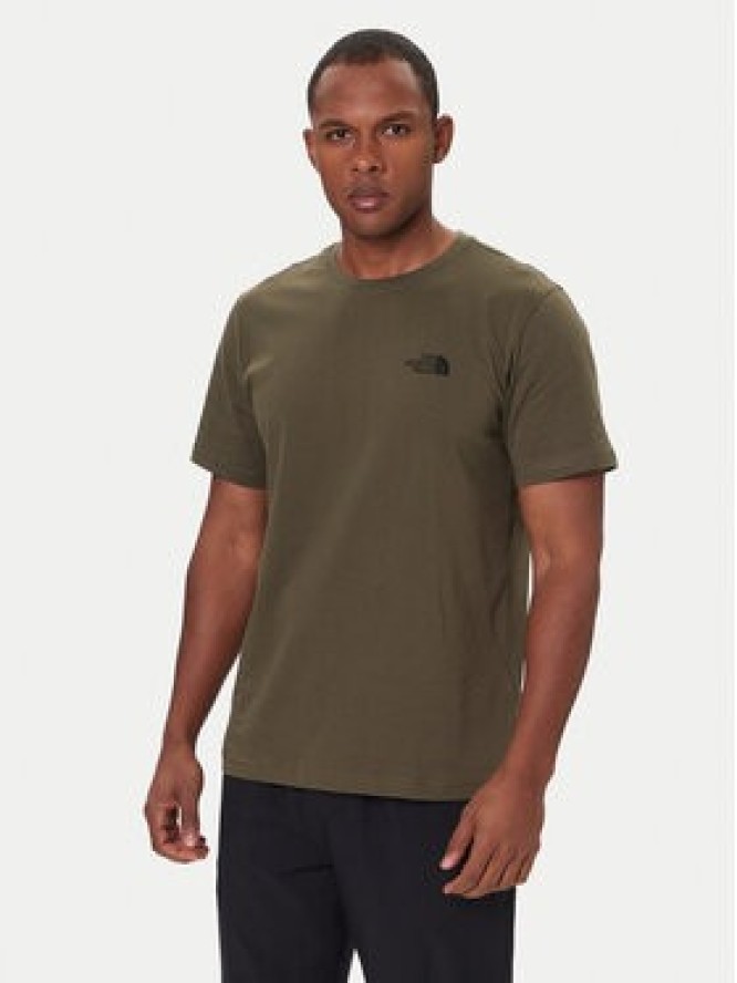 The North Face T-Shirt Box Nse Edge Of Light NF0A8E3H Zielony Regular Fit