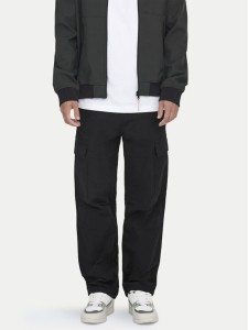 Only & Sons Spodnie materiałowe Ray 22028640 Czarny Loose Fit
