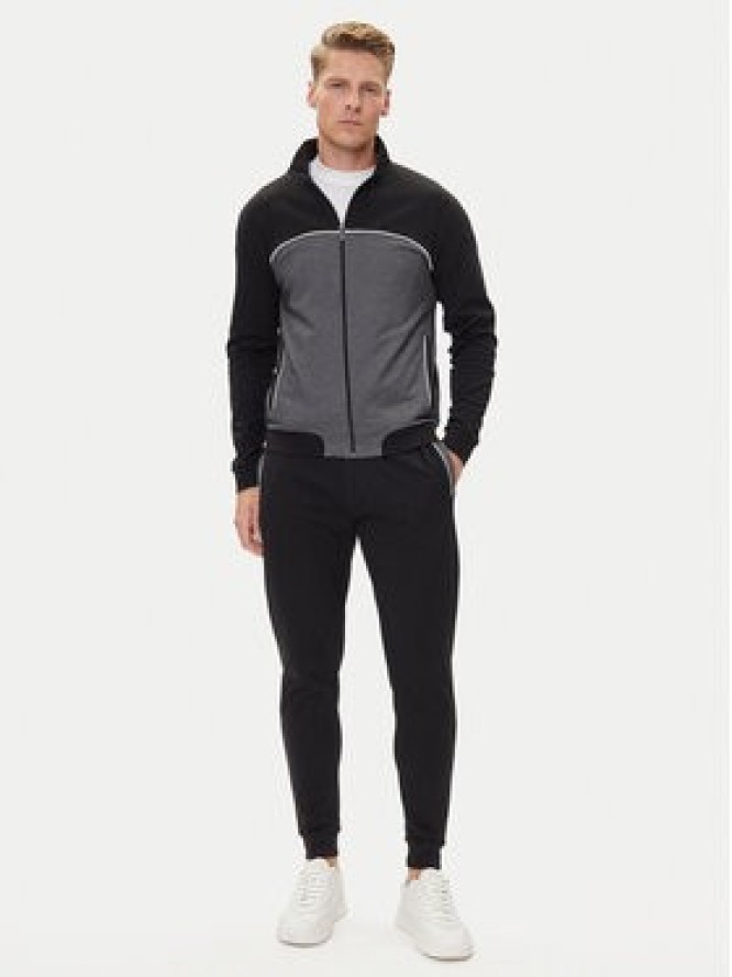 BOSS Bluza 50545567 Czarny Regular Fit