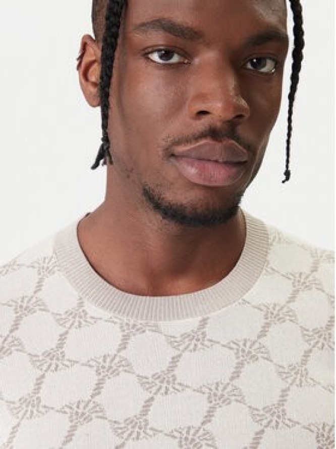 JOOP! Sweter 13Ravorono 10100436 30102137 Écru Regular Fit