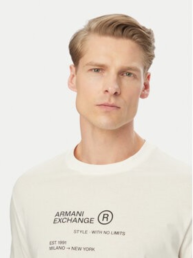 Armani Exchange T-Shirt XM002490 AF10358 U0009 Biały Regular Fit