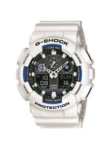 G-Shock Zegarek GA-100B-7AER Biały