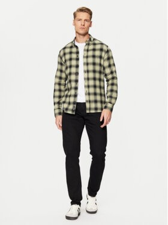 Blend Koszula 20717421 Zielony Slim Fit