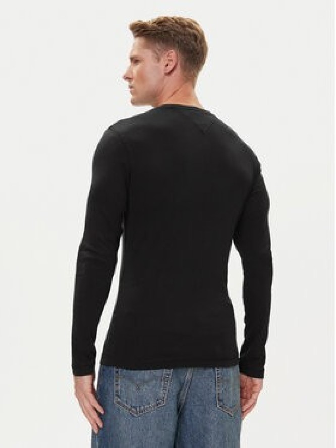 Tommy Jeans Longsleeve DM0DM04409 Czarny Slim Fit