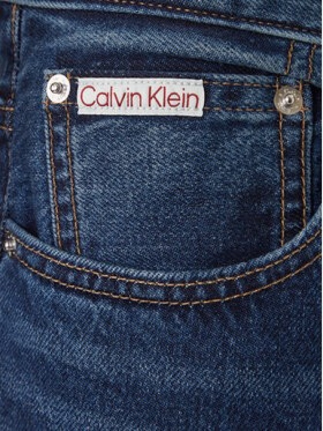 Calvin Klein Jeans Szorty jeansowe LV04RF792G Niebieski