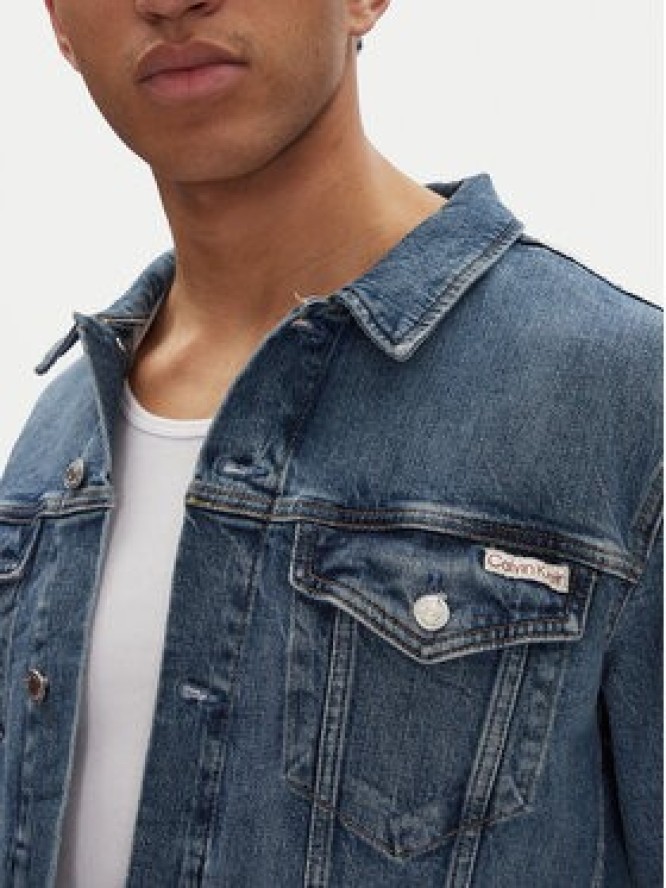 Calvin Klein Jeans Kurtka jeansowa J30J327588 Niebieski Slim Fit