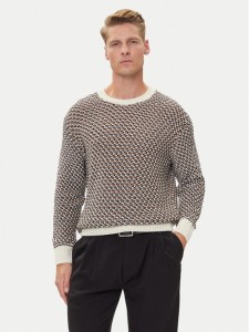 BOSS Sweter C-Imauro 50543159 Beżowy Relaxed Fit