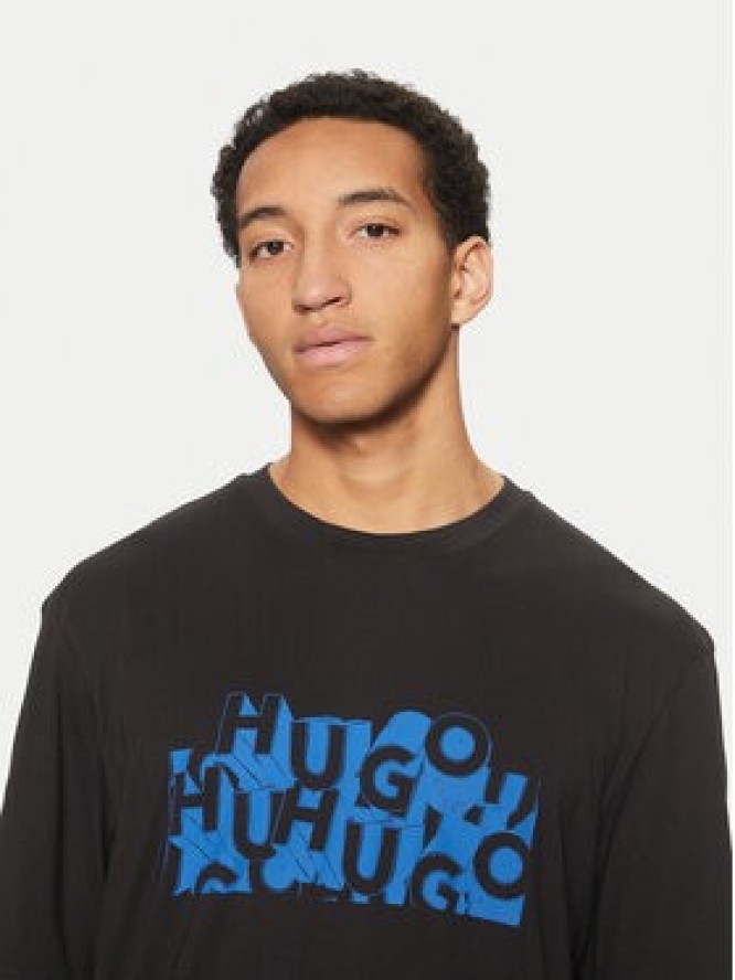 HUGO T-Shirt Nafralo 50533528 Czarny Regular Fit