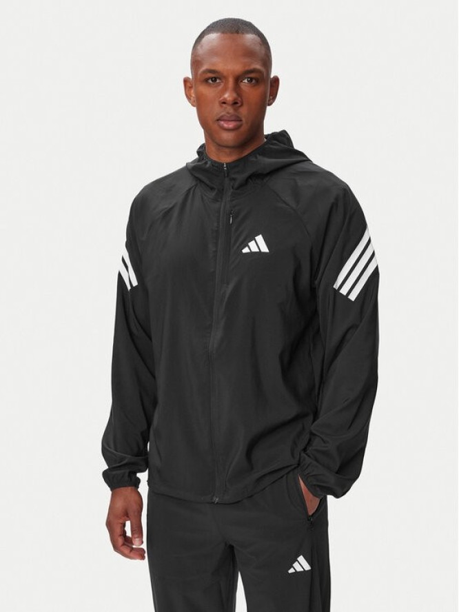 adidas Kurtka do biegania Climacool Iconic KQ8060 Czarny Regular Fit