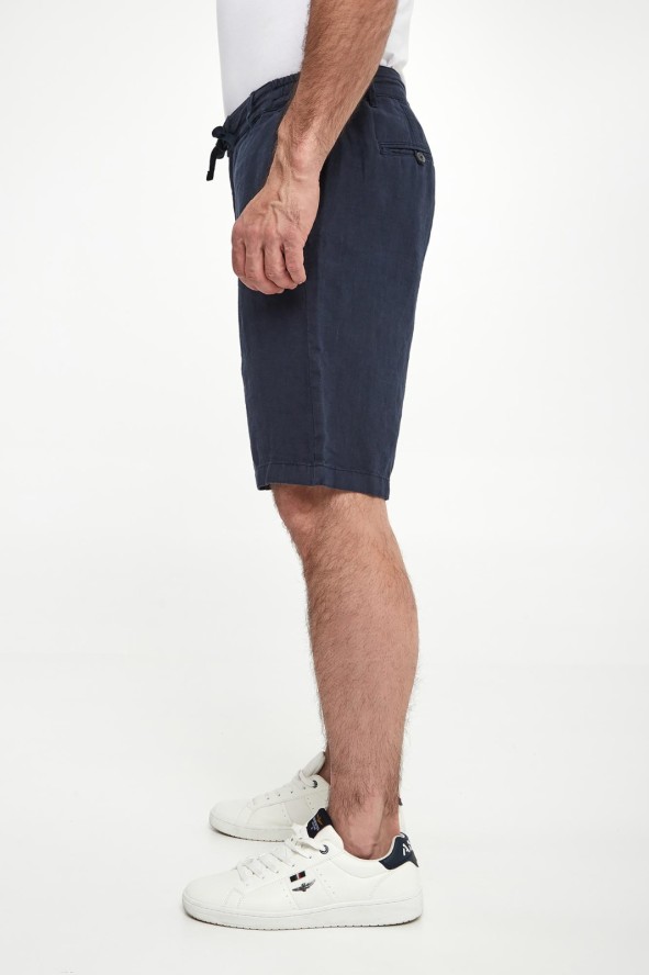 Bermudy męskie lniane AERONAUTICA MILITARE