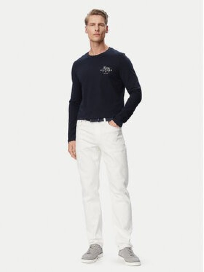 Tommy Hilfiger Longsleeve Script Stack MW0MW43225 Granatowy Regular Fit