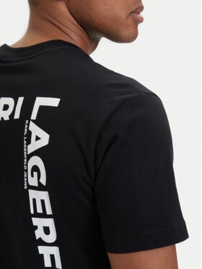 Karl Lagerfeld Jeans T-Shirt B2M17090 Czarny Relaxed Fit