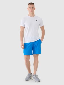 4F Spodenki treningowe szybkoschnące męskie - niebieskie L