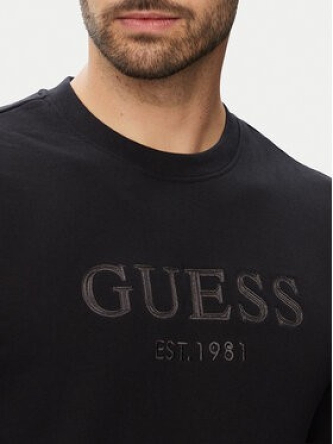 Guess Bluza M6YQ08 K4242 Czarny Slim Fit
