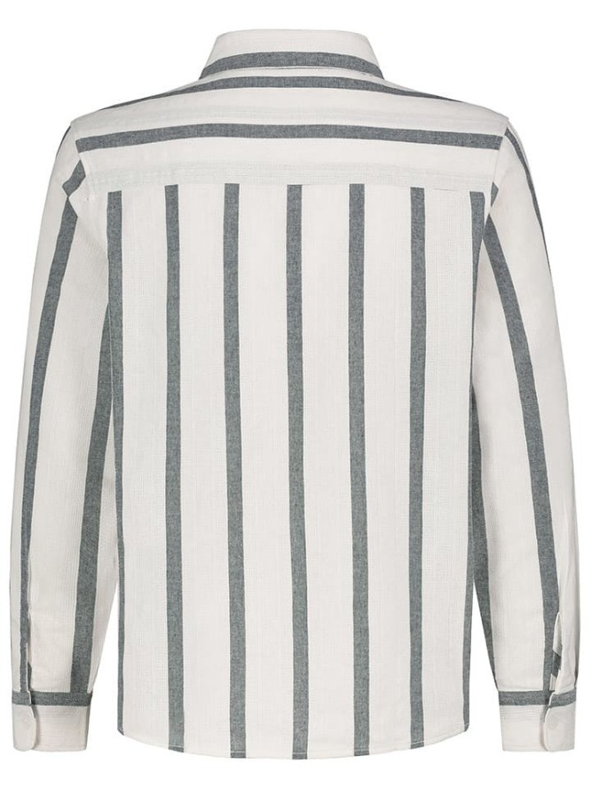 Eight2Nine Koszula w kolorze biało-szarym rozmiar: M