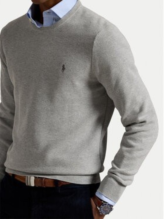 Polo Ralph Lauren Sweter 710918163002 Szary Regular Fit