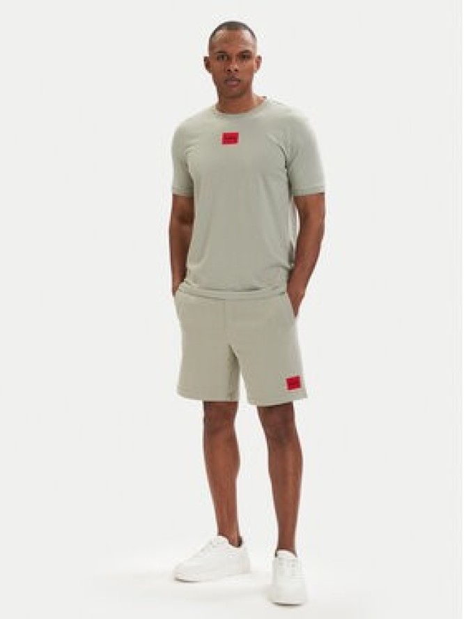 HUGO T-Shirt Diragolino212 50447978 Zielony jasny Regular Fit