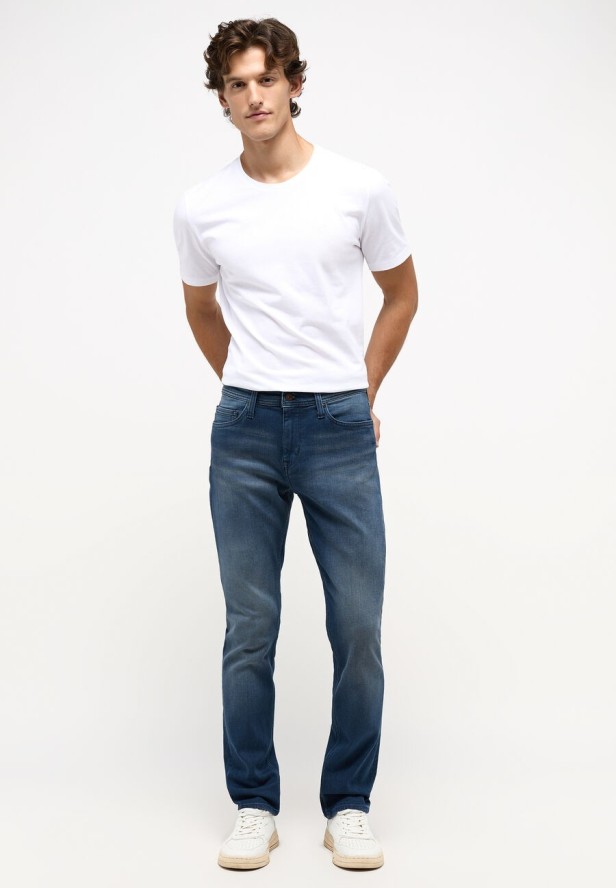MUSTANG Vegas Slim Męskie Spodnie Jeansowe Denim Blue 1013231 5000 783