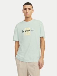Jack & Jones T-Shirt Lafayette 12250436 Zielony Relaxed Fit