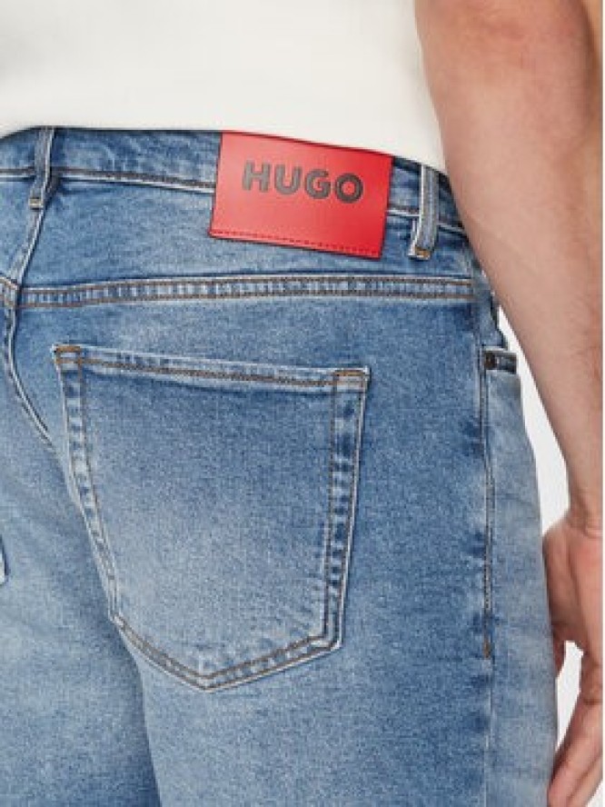 HUGO Szorty jeansowe 50556163 Niebieski Regular Fit