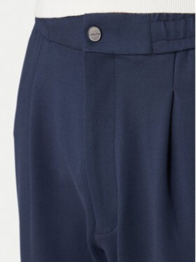 Calvin Klein Spodnie materiałowe LV04LF607G Granatowy Tapered Fit