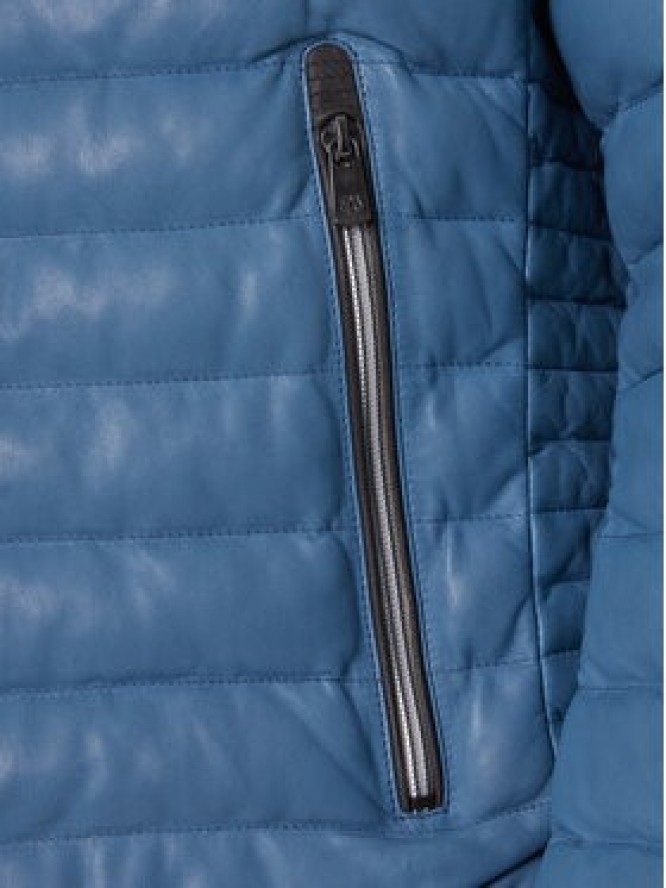 Milestone Kurtka skórzana Cortino 531019 60515 Niebieski Regular Fit