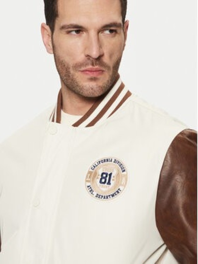 Guess Kurtka bomber M5RL19 WGU82 Biały Regular Fit