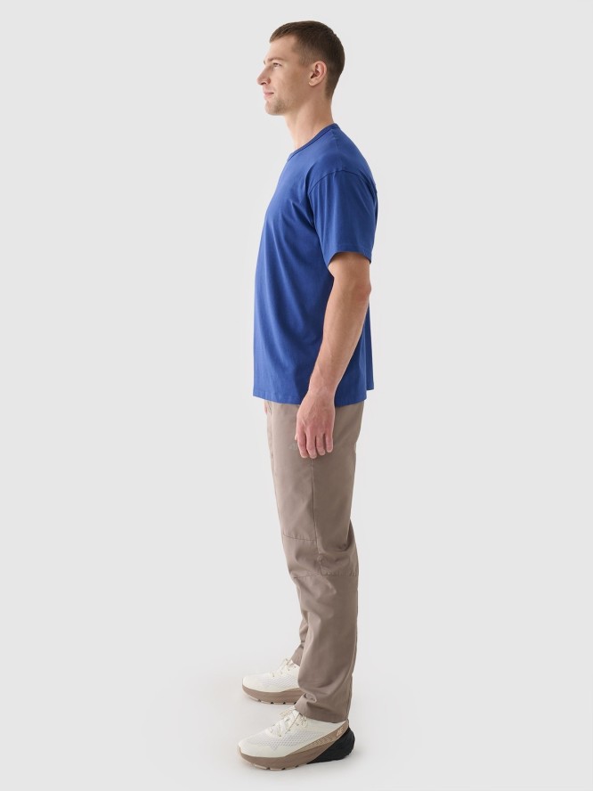 4F Spodnie casual męskie - brązowe M