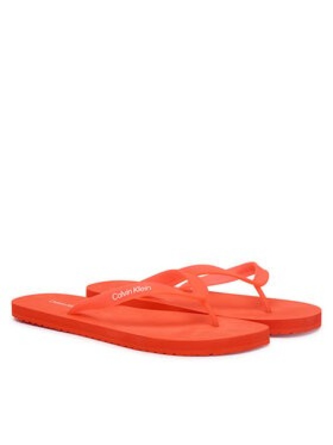 Calvin Klein Japonki Logo Strap HM0HM02105 Pomarańczowy