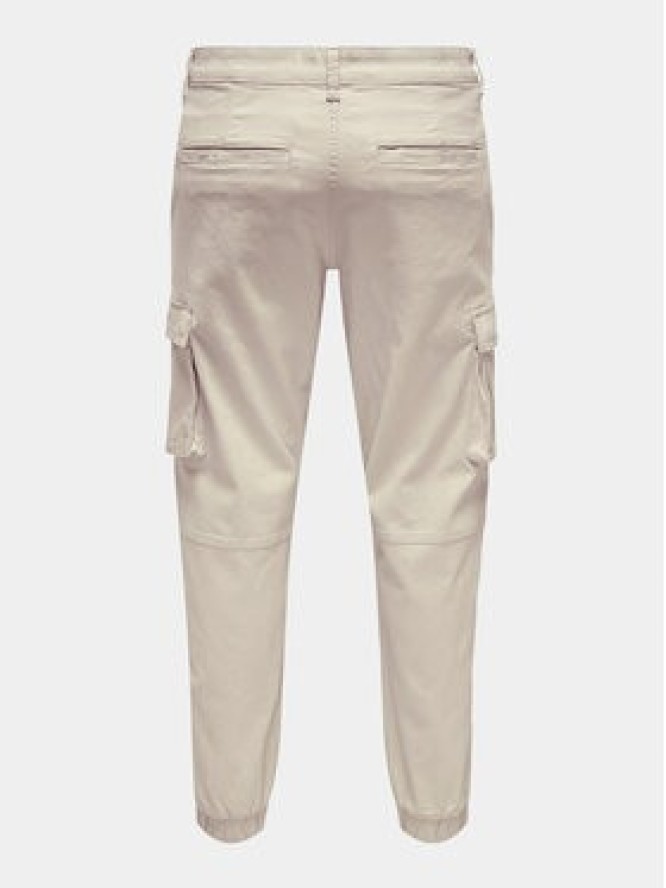 Only & Sons Spodnie materiałowe Cam 22016687 Beżowy Tapered Fit