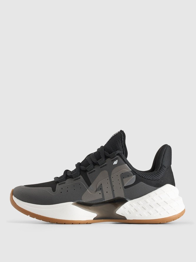 4F Niskie buty do sportów halowych Destroyer męskie - czarno-białe 44