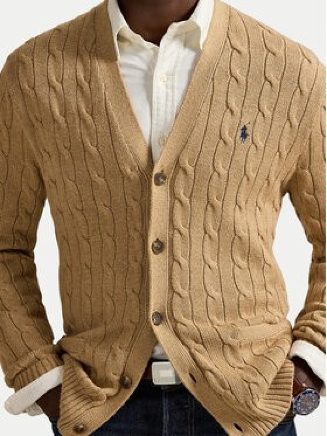 Polo Ralph Lauren Kardigan 710890548006 Beżowy Regular Fit
