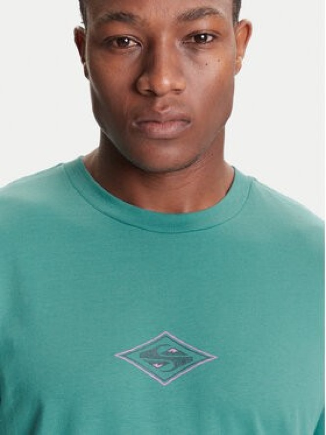 Quiksilver T-Shirt Ev Swell Ovation Ss EQYZT08187 Zielony Comfort Fit