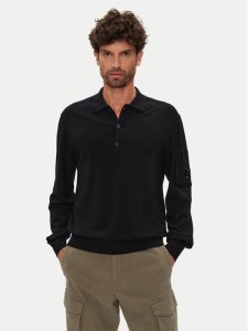 C.P. Company Sweter 19CMKN038A005528A Czarny Regular Fit