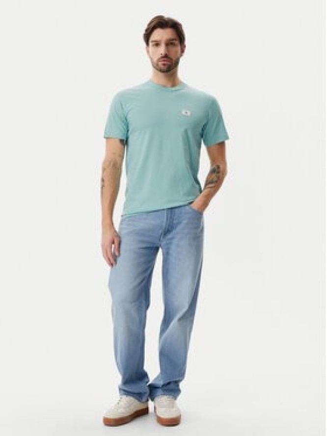 Calvin Klein Jeans T-Shirt J30J327100 Błękitny Regular Fit