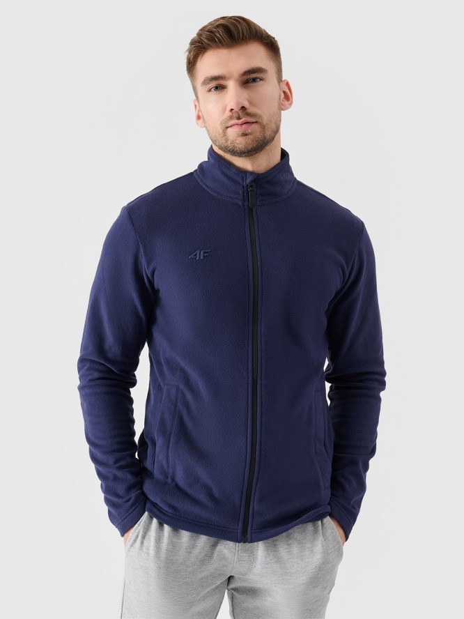 4F Polar ze stójką regular męski - granatowy XL