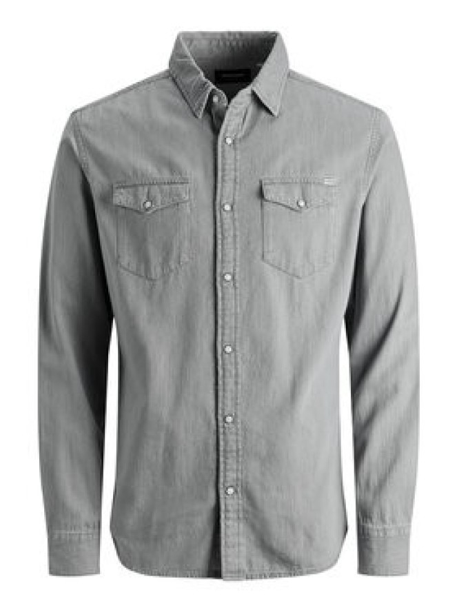 Jack & Jones Koszula Sheridan 12138115 Szary Slim Fit