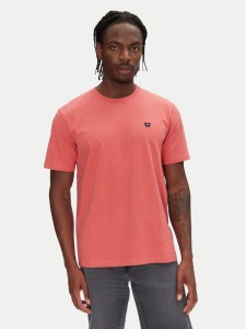 Wrangler T-Shirt Sign Off 112362687 Czerwony Regular Fit