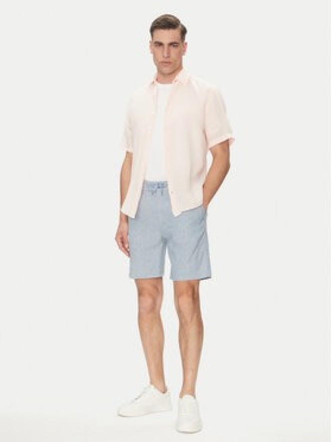 BOSS Szorty materiałowe 50536863 Niebieski Tapered Fit