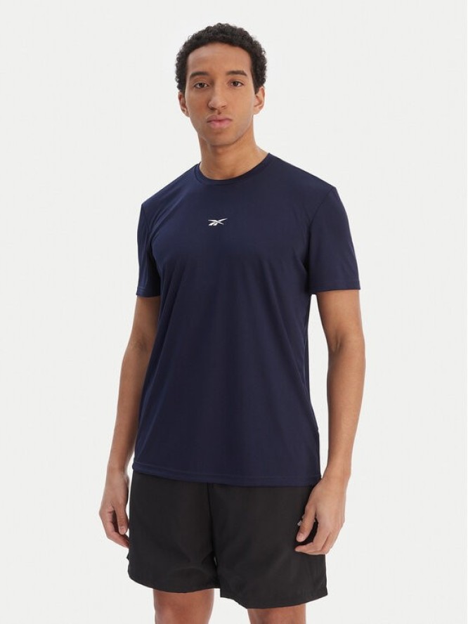 Reebok T-Shirt RK25602CCM Granatowy Regular Fit