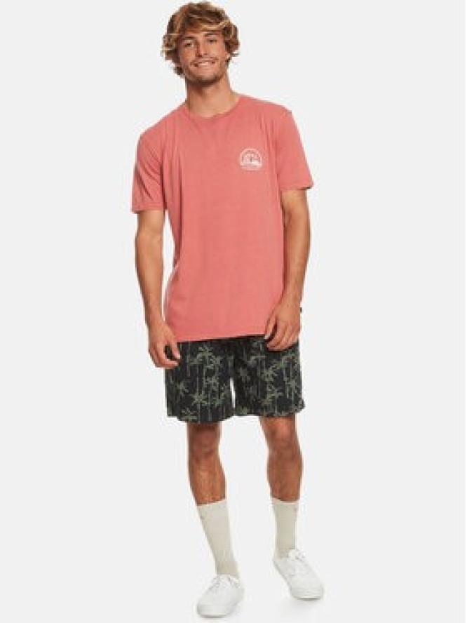 Quiksilver T-Shirt Cleancircle Tees EQYZT07491 Czerwony Regular Fit