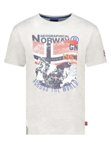 Geographical Norway Koszulka "Jacross" w kolorze szarym rozmiar: XXL