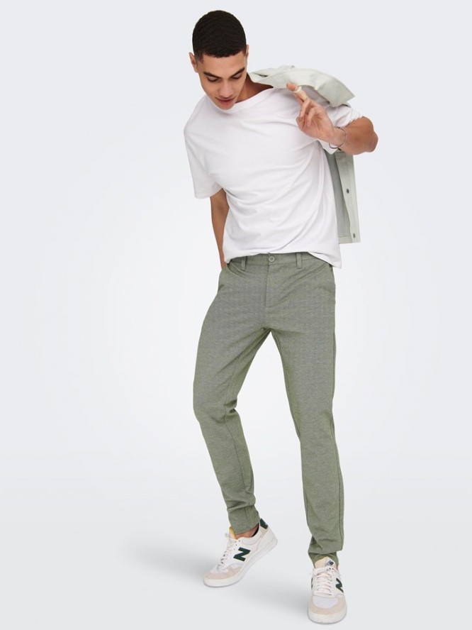 ONLY & SONS Spodnie w kolorze zielonym rozmiar: W28/L30