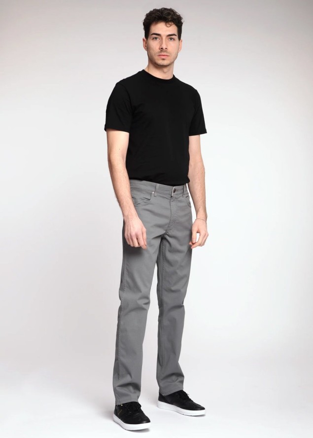 WRANGLER GREENSBORO MĘSKIE SPODNIE MATERIAŁOWE IRON GREY W15QNDM16 112338192