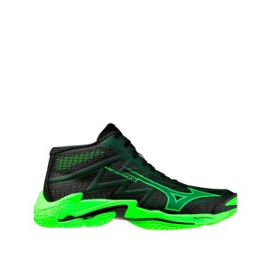 Buty do siatkówki Mizuno Wave Lightning Elite Mid Czarny/Zielony